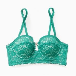 Turquoise Underwire Lace Bra